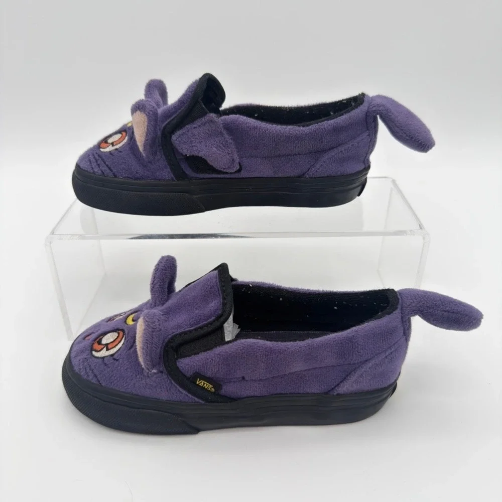 Vans x Sailor Moon Luna Slip-On V Purple Plush Toddler Shoes Size 9